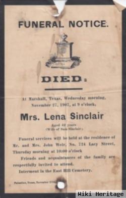 Lena Wendroth Sinclair