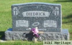 Fredrick W "fritz" Diedrick