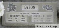 Lowell E "hap" Dyson