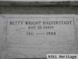 Betty Wright Halverstadt