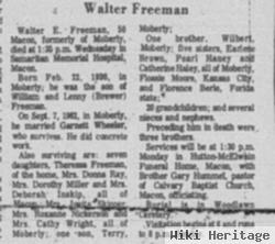 Walter Earl Freeman