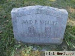 David P Mccalips