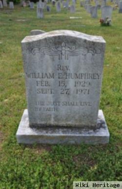 Rev William E Humphrey