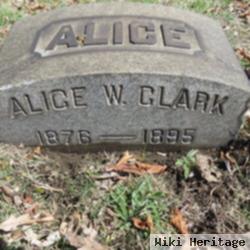 Alice W Clark