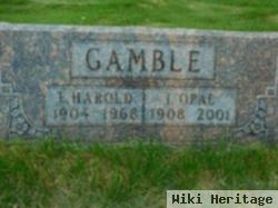 E. Harold Gamble