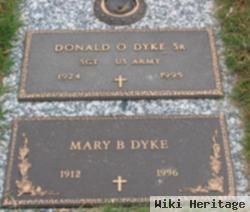 Donald O Dyke, Sr