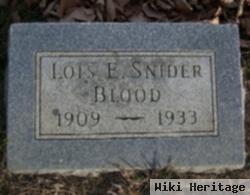 Lois E Snider Blood