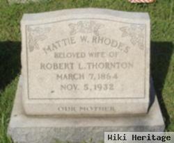 Mattie W. Rhodes Thornton