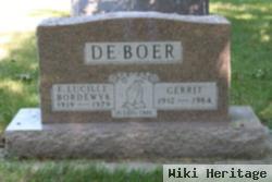 Lucille Fannie Bordewyk Deboer