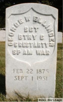 Sgt George Washington Ellinger