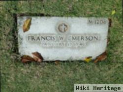 Francis W Emerson