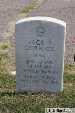 Jack K Cormick