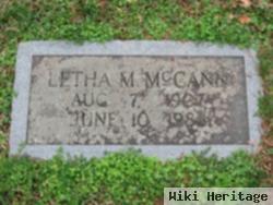 Letha M. Mccann