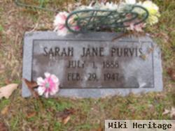 Sarah Jane Burr Purvis