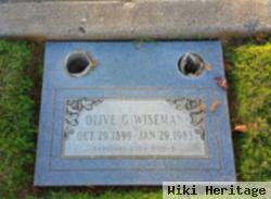 Olive G Jensen Wiseman