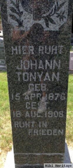 Johann "john" Tonyan