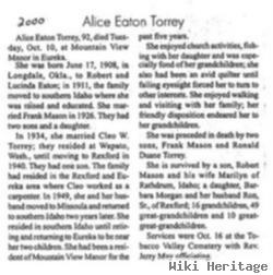 Alice Eaton Torrey