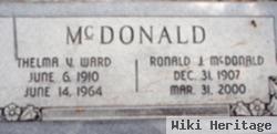 Thelma V Ward Mcdonald