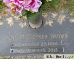 Mrs Jane D Mccloskey Brown