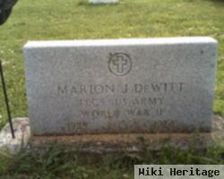 Marion J Dewitt