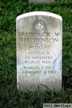 Frederick W Stephenson
