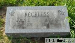 John Edward "jack" Reckless