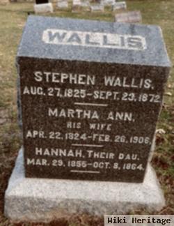 Martha Ann Hallock Wallis