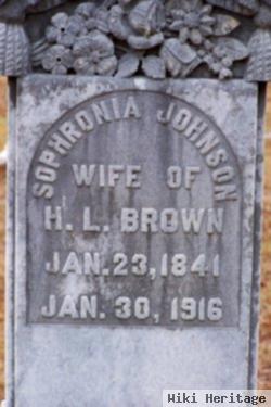 Sophronia Johnson Brown