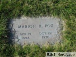 Marion K Fox