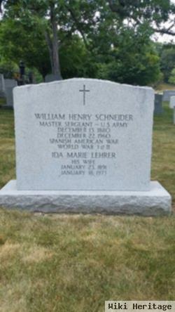 Msgt William Henry Schneider