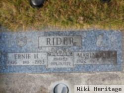 Ernest Harrison "ernie" Rider, Sr