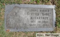 Bertha "babe" Barcoski Mccartney