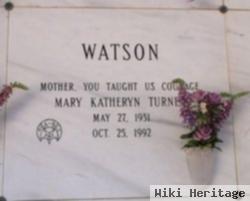 Mary Katheryn Turner Watson