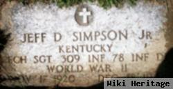 Tsgt Jeff D Simpson, Jr