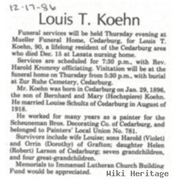 Louis T Koehn