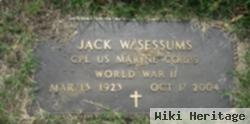 Jack W Sessums