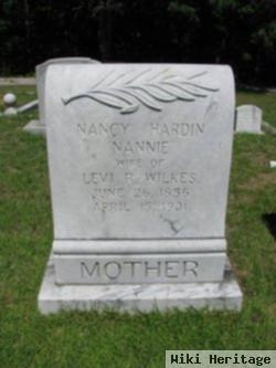 Nancy "nannie" Hardin Wilkes