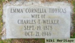 Emma Corneilus "nelia" Thomas Welker