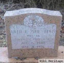 Lillie "sue" Lewis Faircloth