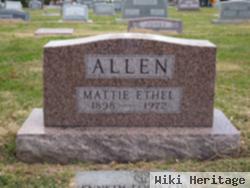 Mattie Ethyl Hicks Allen