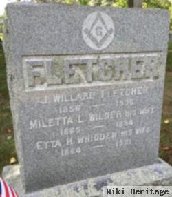 Etta H Whidden Fletcher