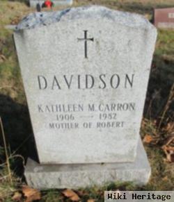 Kathleen M Davidson Carron