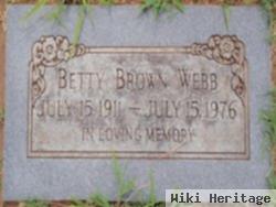 Betty Brown Webb