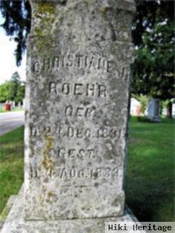 Christina J Metzner Roehr