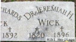 Dr Jeremiah H Wick