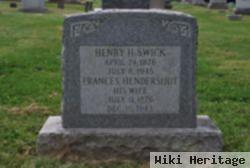 Frances Hendershot Swick