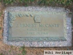J Ernest Mccants