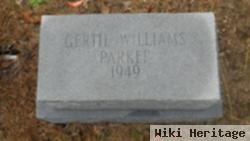 Gertie Williams Parker