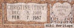 Christine "tiny" Dunn Franklin