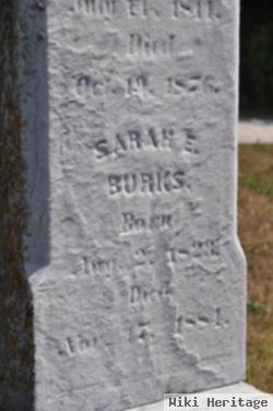 Sarah E Burks